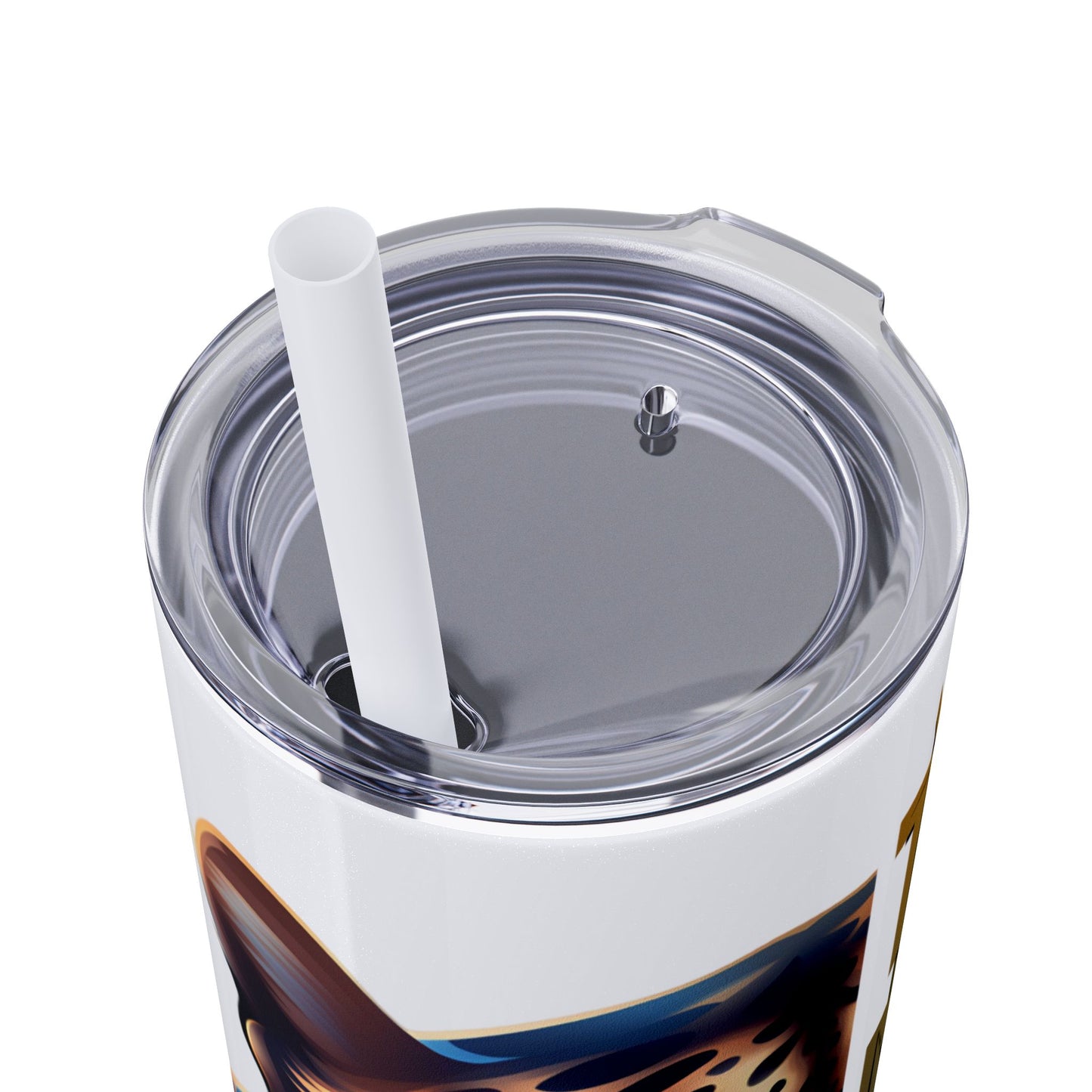 SU Jags Skinny Tumbler with Straw, 20oz