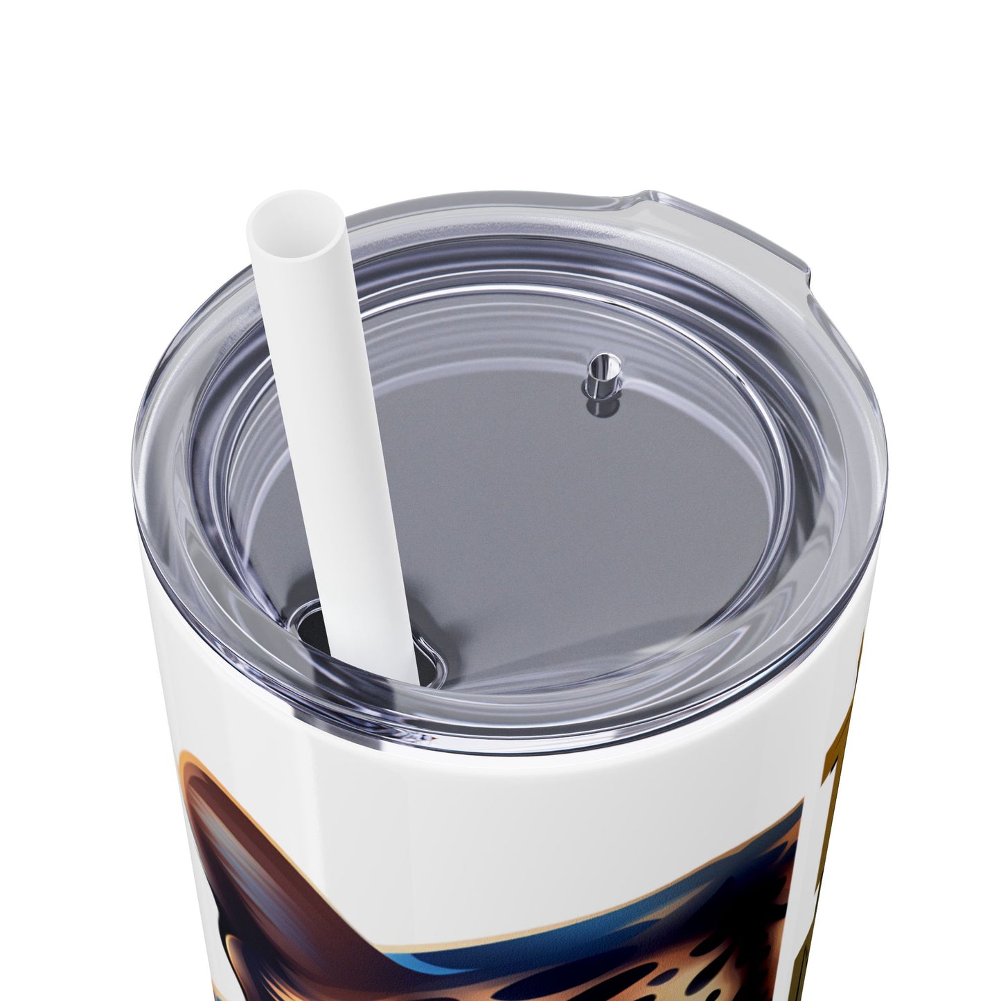 SU Jags Skinny Tumbler with Straw, 20oz